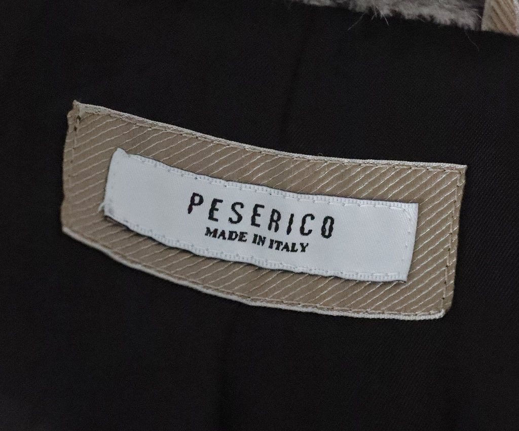 Peserico Brown & White Alpaca Coat 3