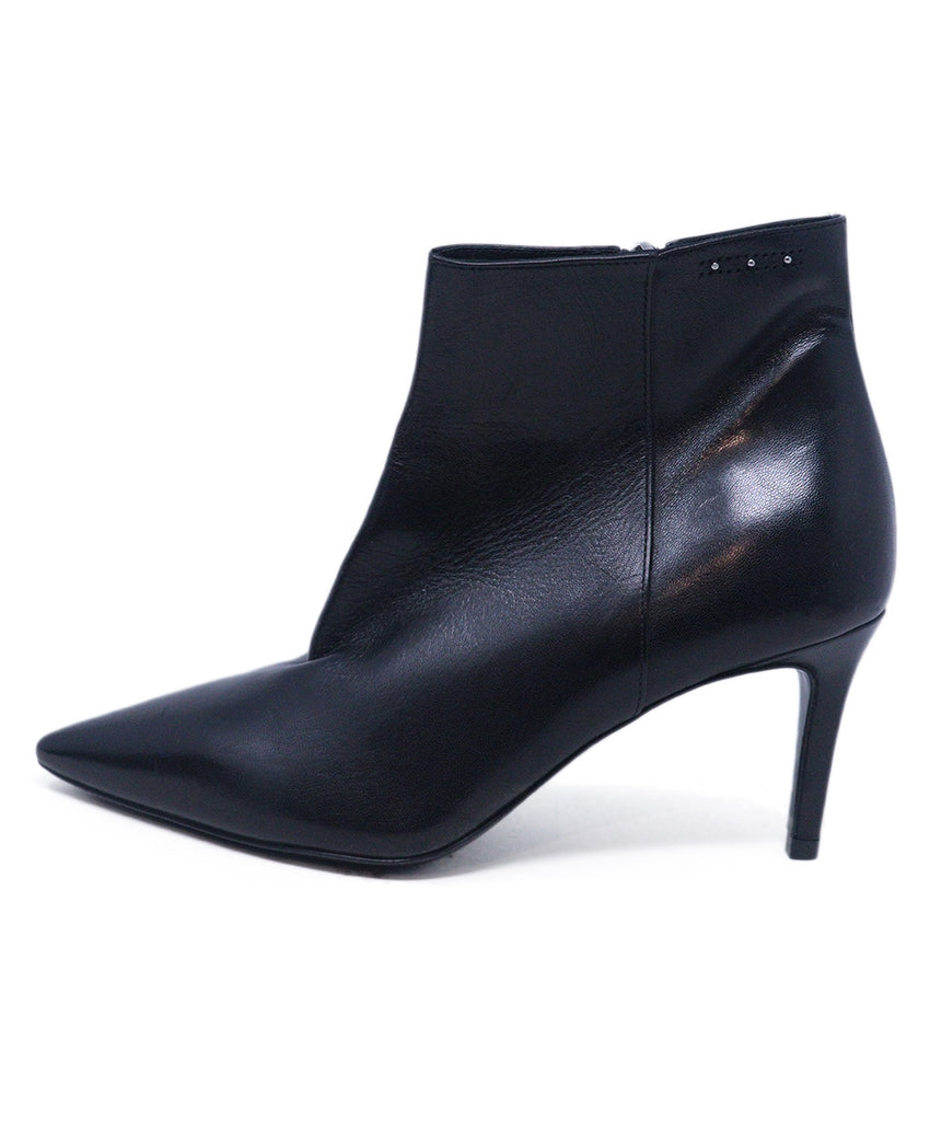 Peserico Black Leather Booties 1