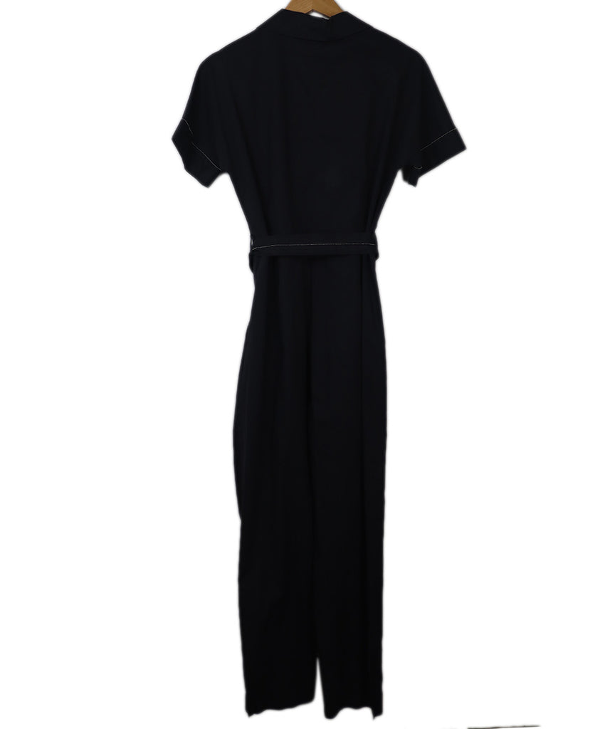 Peserico Navy Cotton Jumpsuit 1