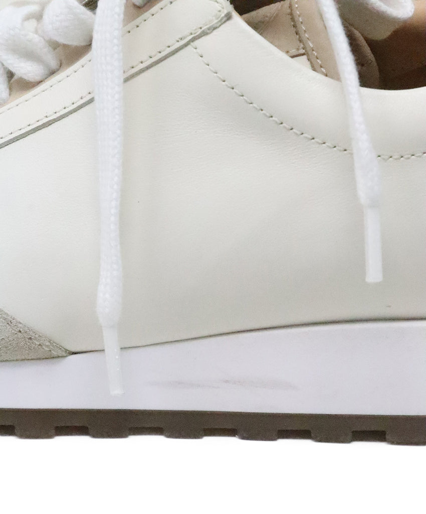 Peserico White Leather Sneakers 7