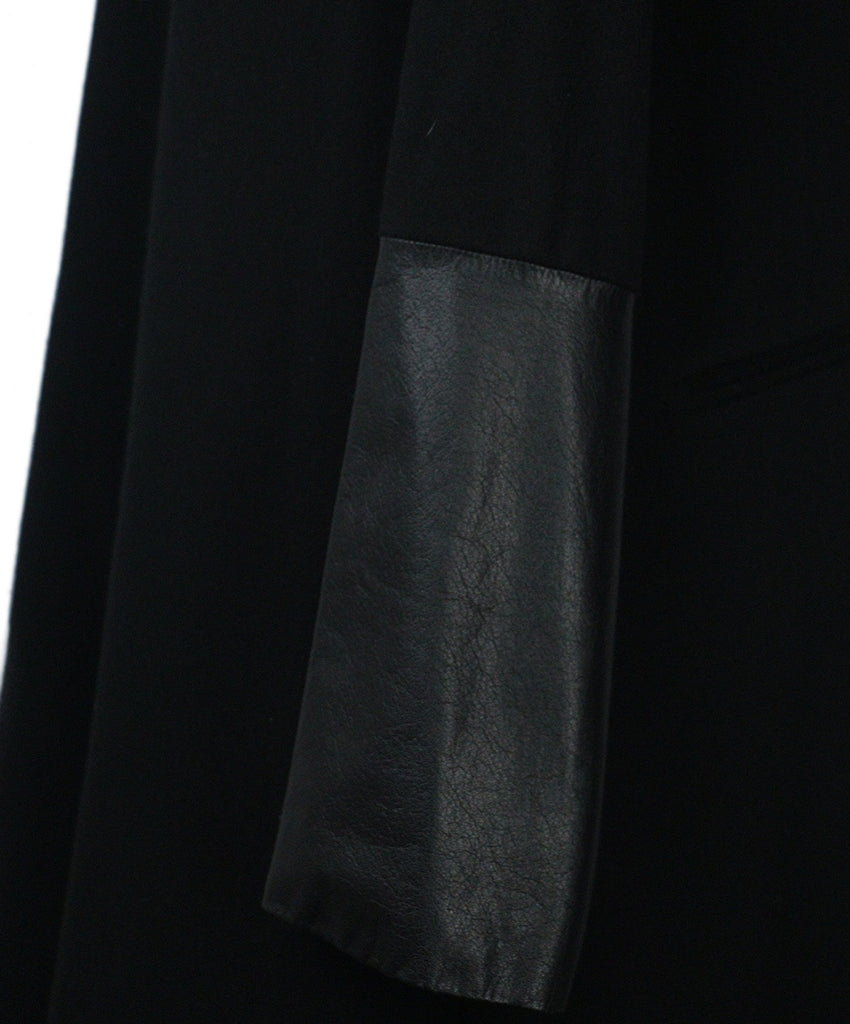 Peter Cohen Black Cashmere & Leather Coat 5