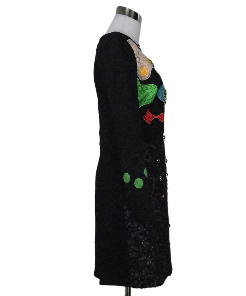 Peter Pilotto Black & Multicolor Embellished Dress 1