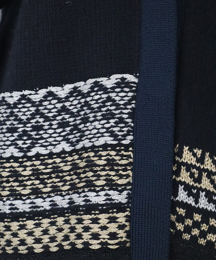 Phillip Lim Navy & Gold Knit Cardigan 5