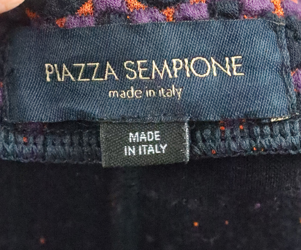 Piazza Sempione Purple & Black Wool Jacket 3