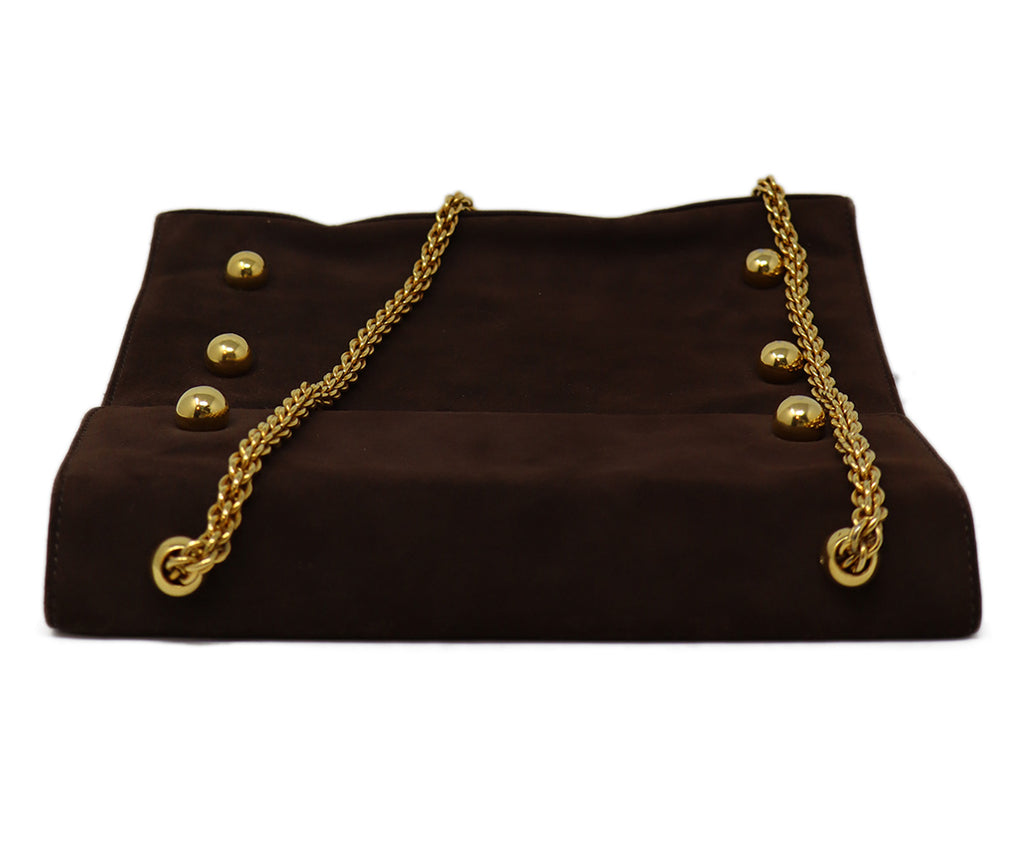 Picasso Vintage Brown Suede Handbag 4