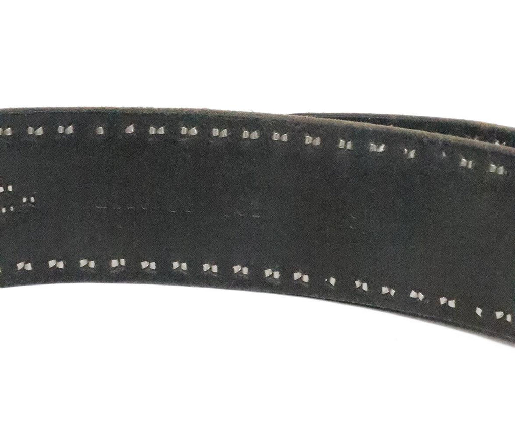 Polo Black Leather Studded Belt 2