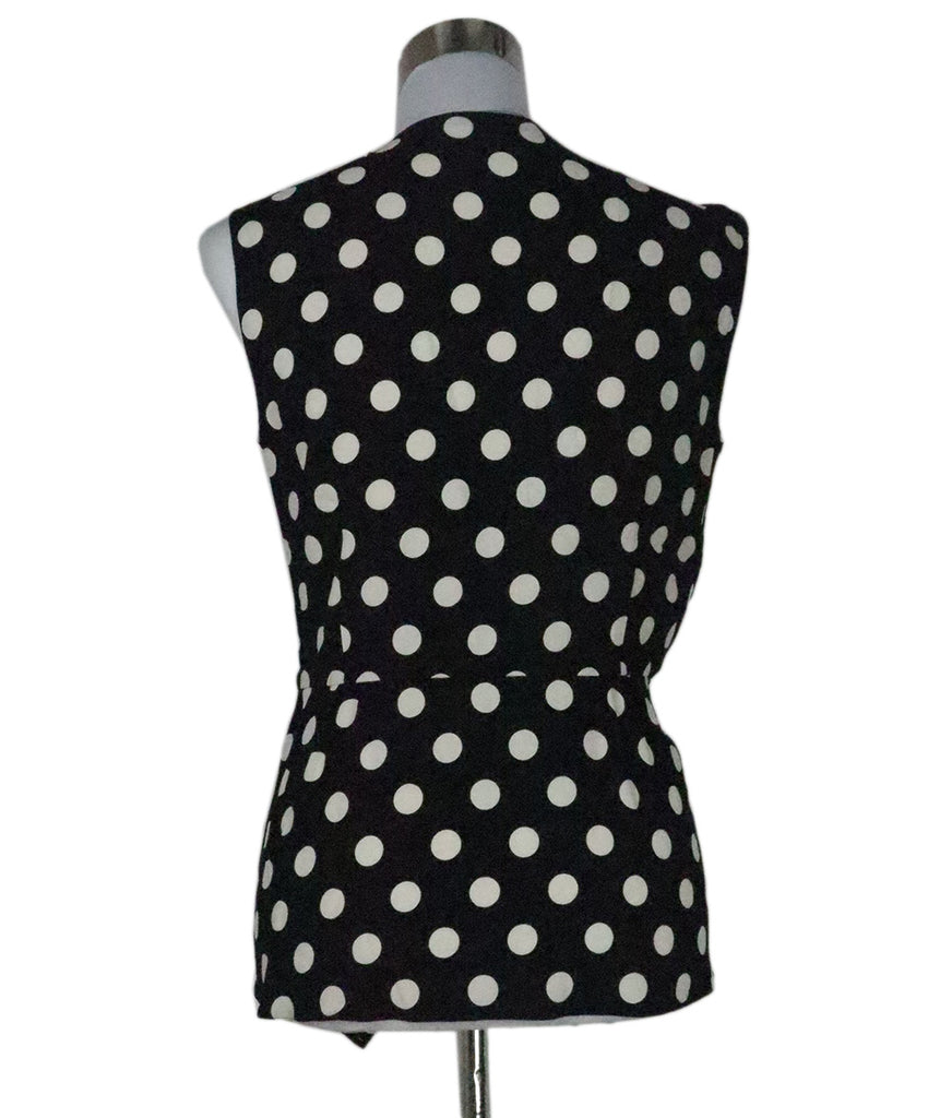 Prada B&W Polka Dot Top 2