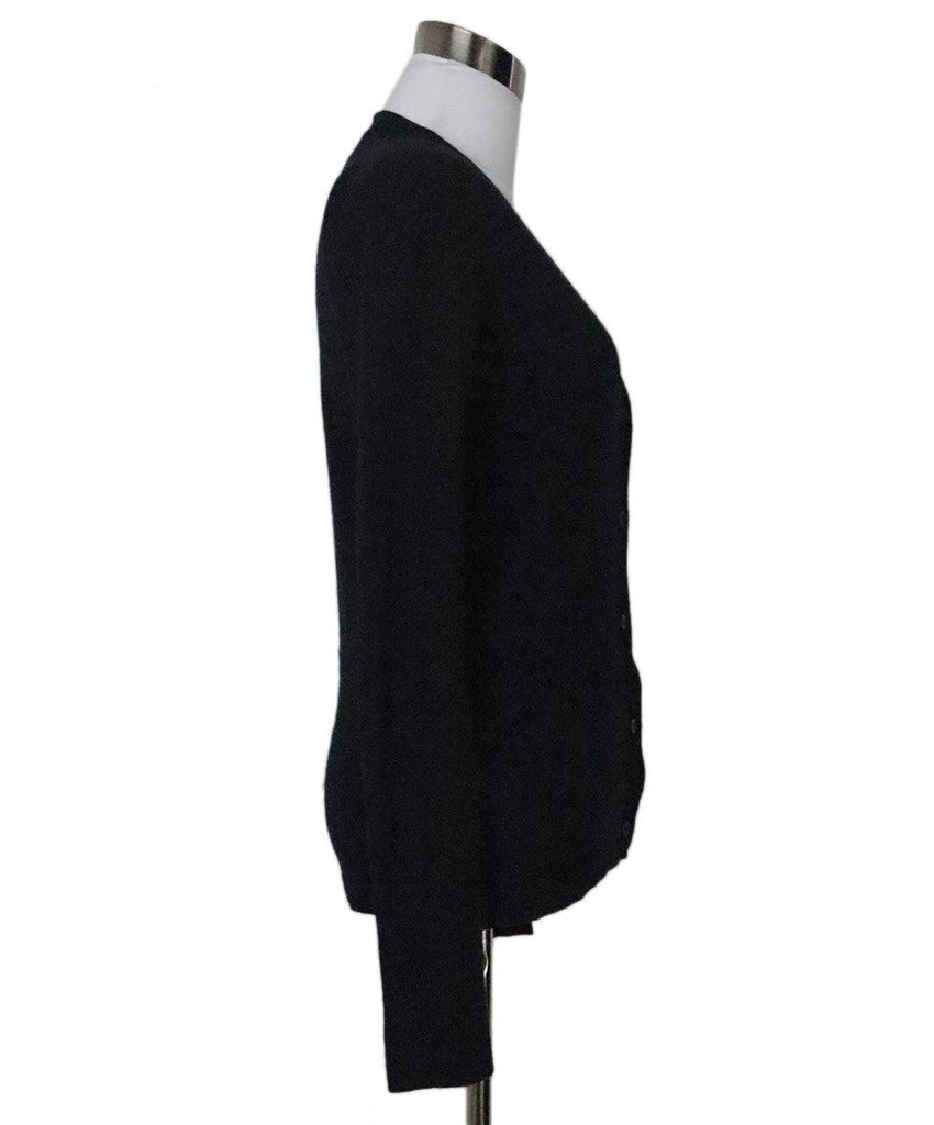 Prada Black Cashmere & Silk Cardigan 1