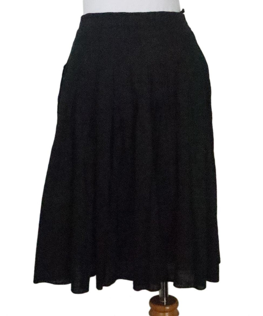 Prada Black Cotton Skirt 