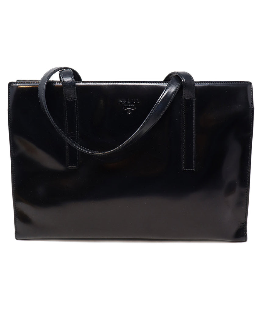 Prada Vintage Black Leather Handbag 