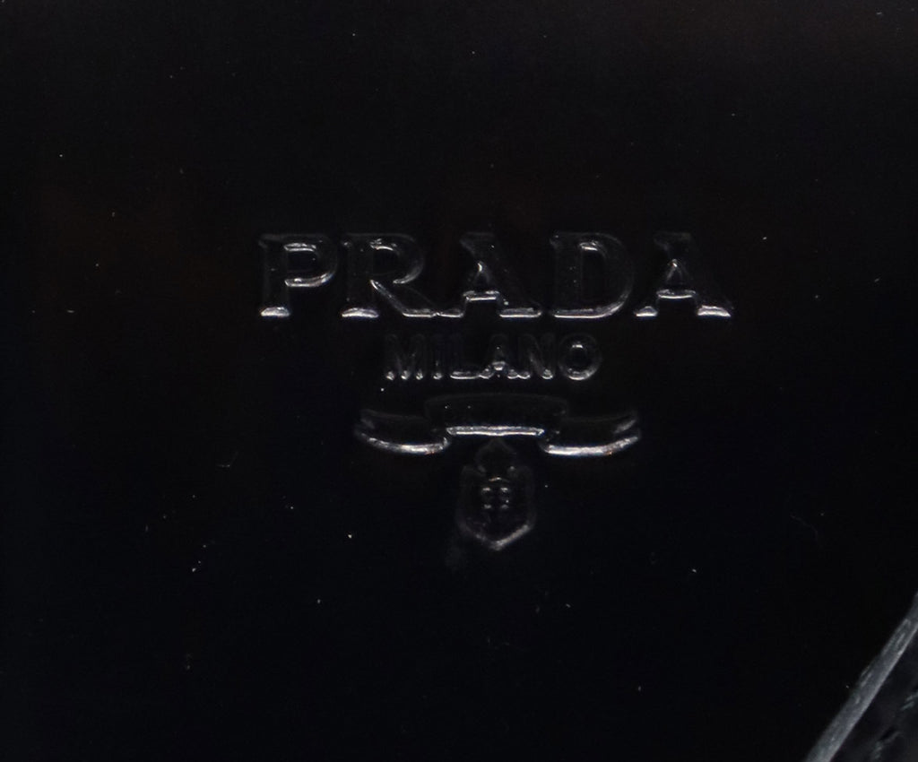 Prada Vintage Black Leather Handbag 8