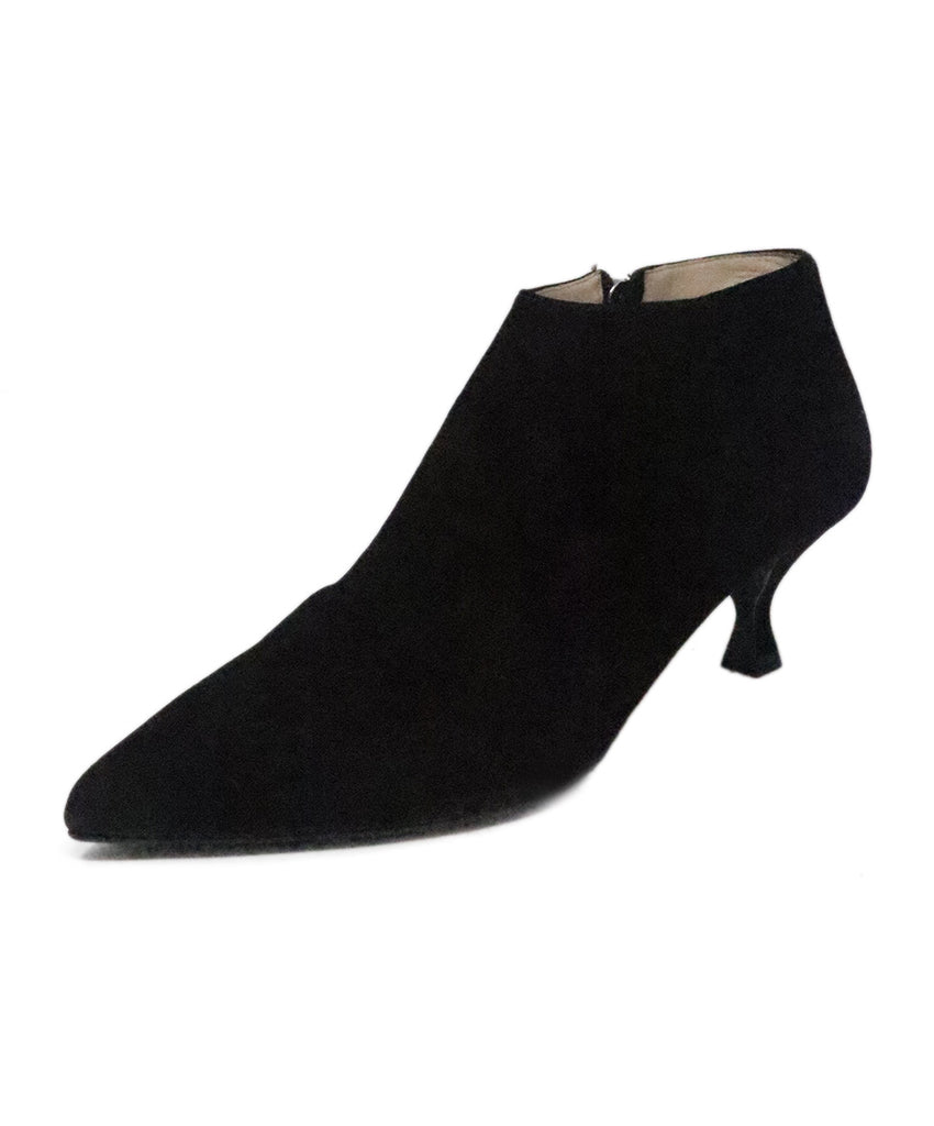 Prada Black Suede Booties 