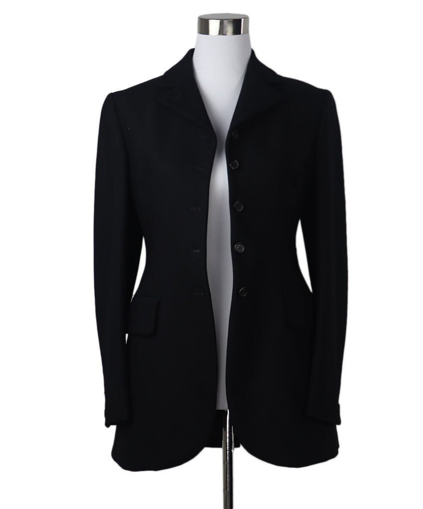 Prada Black Wool 2 Piece Pantsuit 