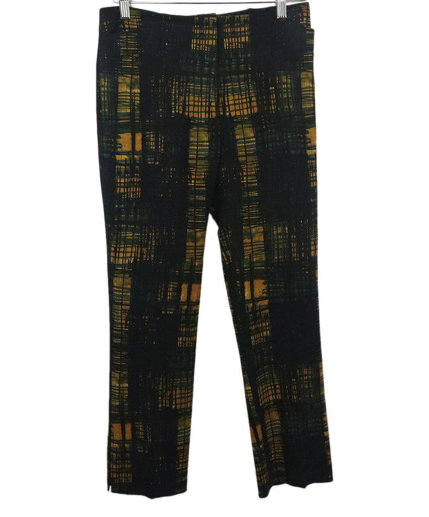 Prada Black & Yellow Print Pants 