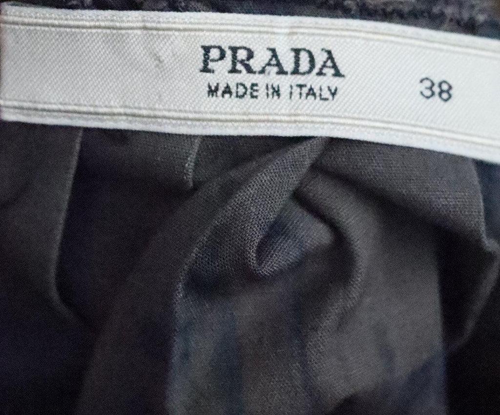 Prada Navy & Brown Print Skirt 3