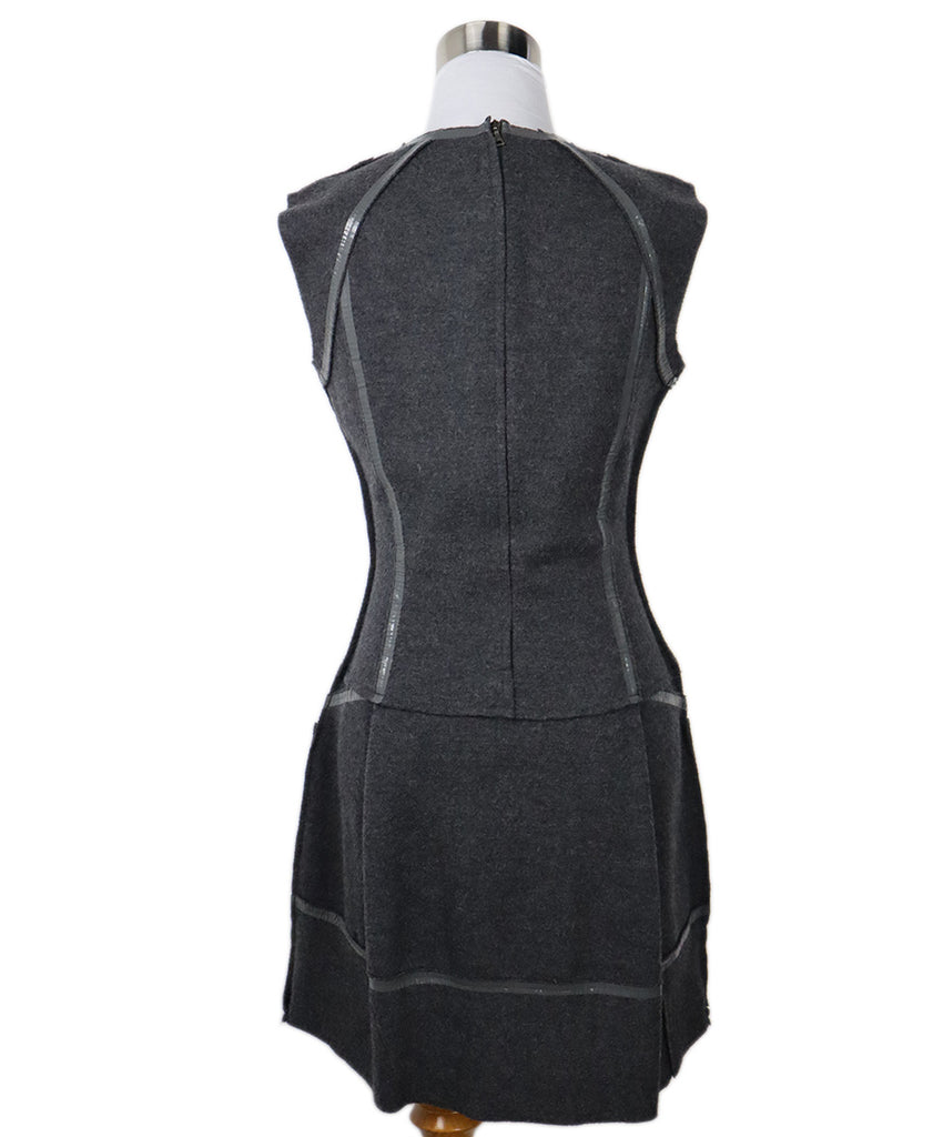 Prada Grey Wool Sleeveless Dress 2