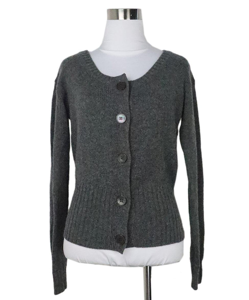 Prada Grey Cashmere Cardigan 