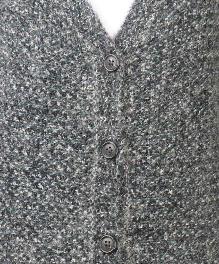 Prada Charcoal Mohair Cardigan Sweater 4