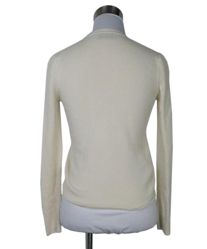 Prada Ivory Cashmere & Silk Cardigan 2