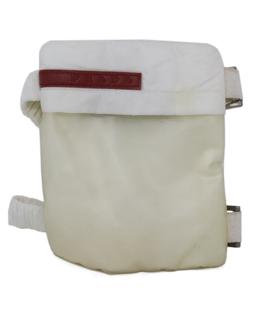 Prada Ivory Nylon Arm Pouch 