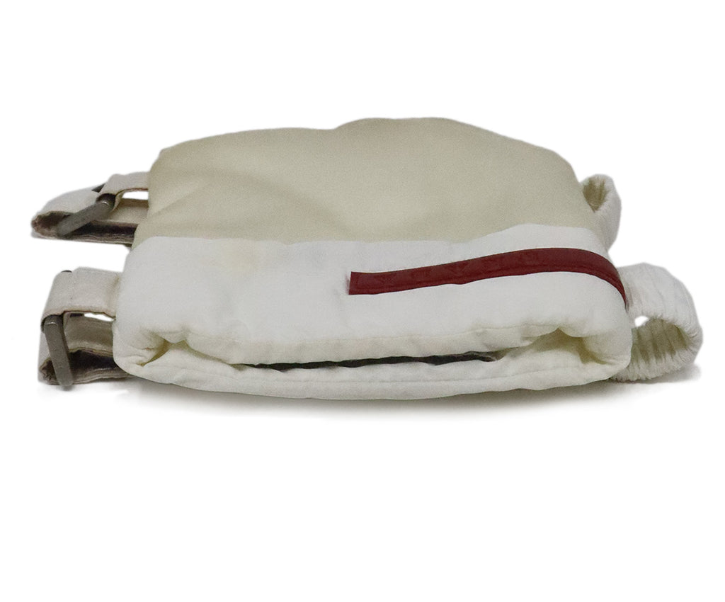 Prada Ivory Nylon Arm Pouch 3