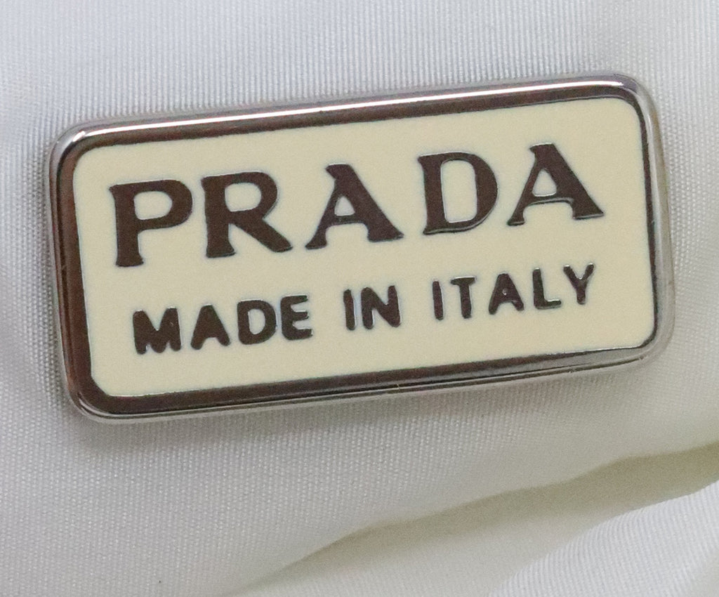 Prada Ivory Nylon Arm Pouch 6