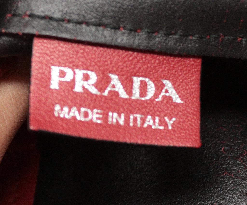  Prada Red Leather Handbag 6