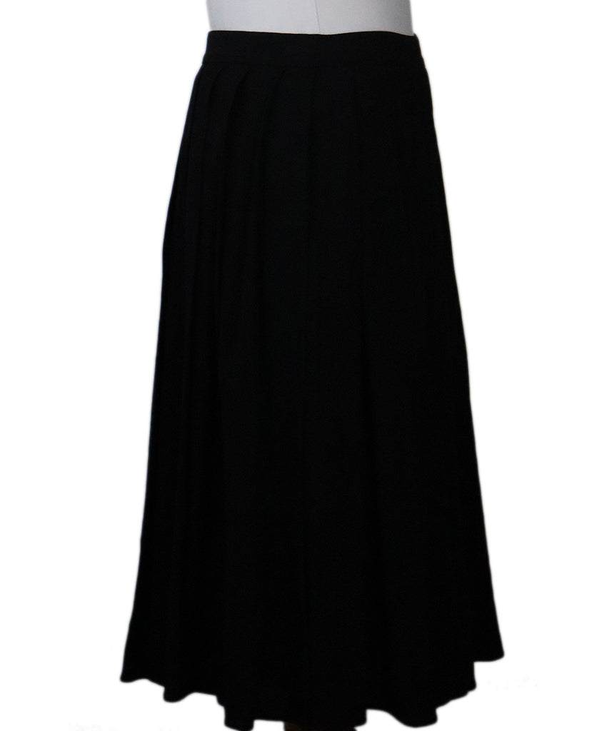 Prada Black Pleated Skirt 1