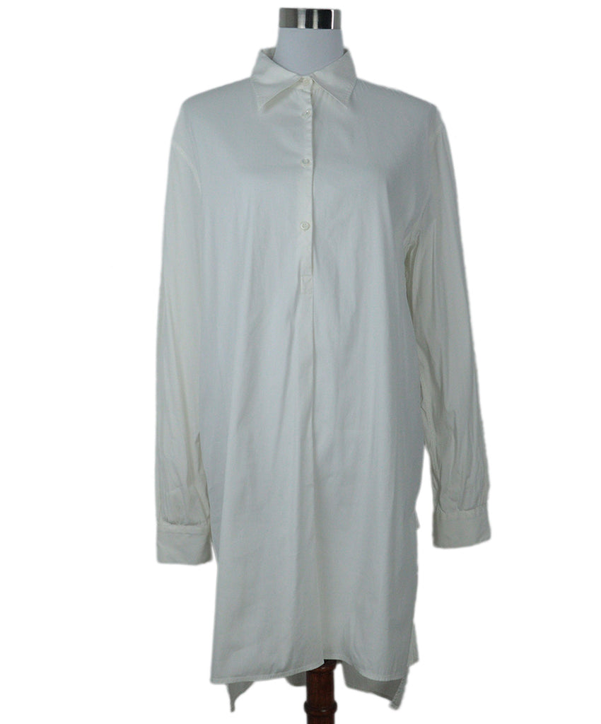 Prada White Cotton Shirt Dress 