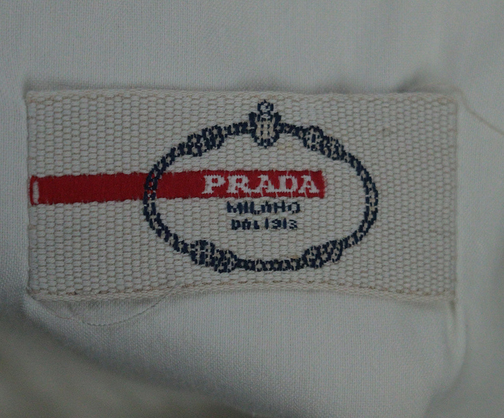 Prada White Cotton Shirt Dress 3