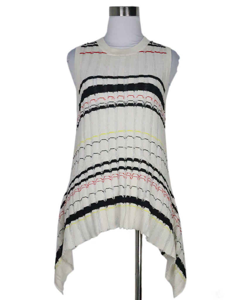 Proenza Schouler B&W Striped Knit Top 