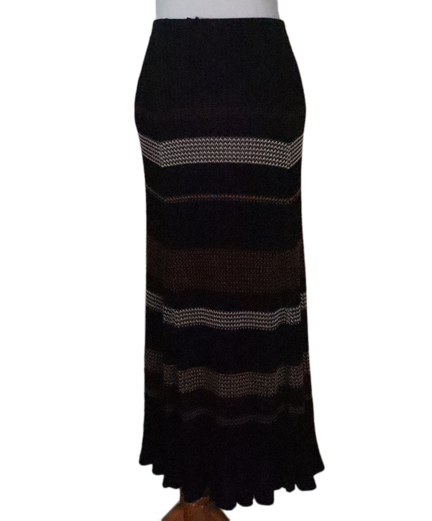 Proenza Schouler Black Striped Skirt 2