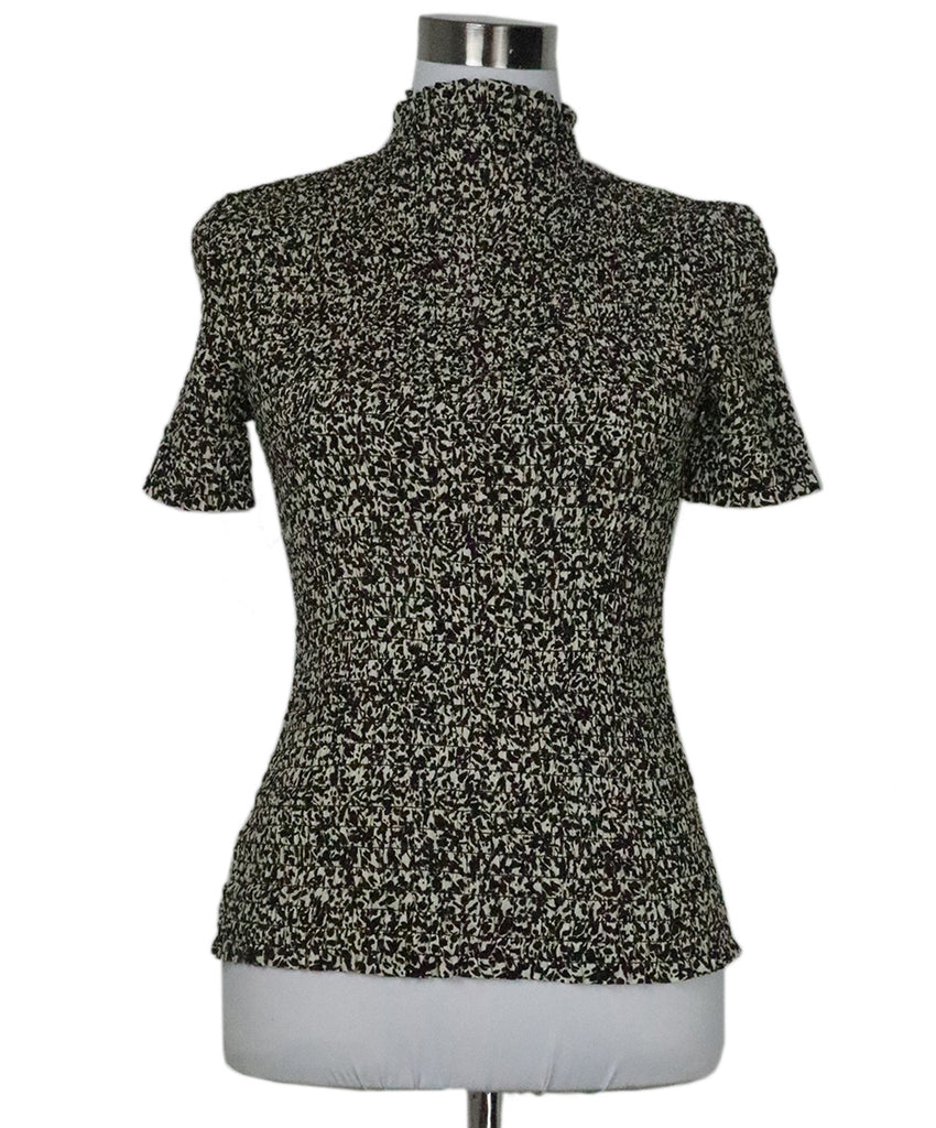 Proenza Schouler Brown & Cream Print Top 