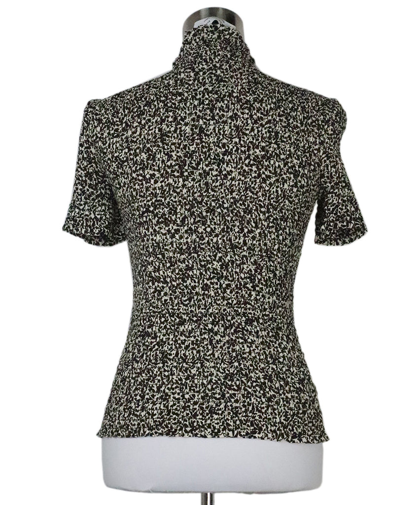 Proenza Schouler Brown & Cream Print Top 2