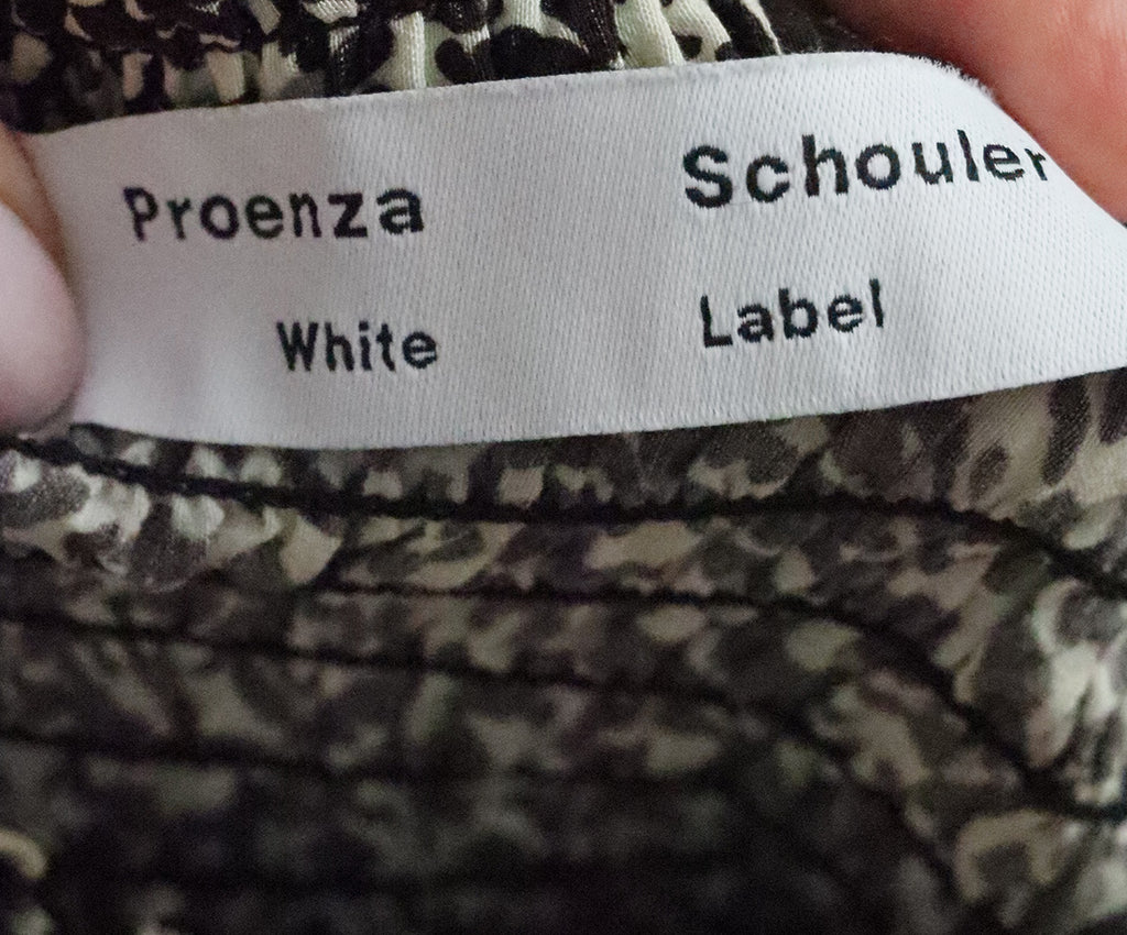 Proenza Schouler Brown & Cream Print Top 3