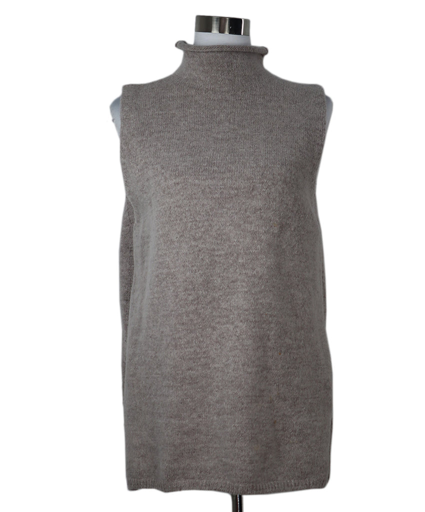 Proenza Schouler Taupe Sleeveless Turtleneck 