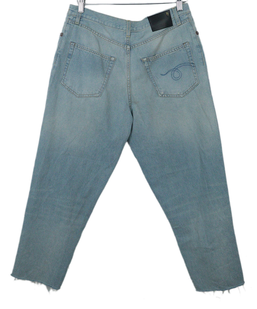 R13 Distressed Light Blue Jeans 1