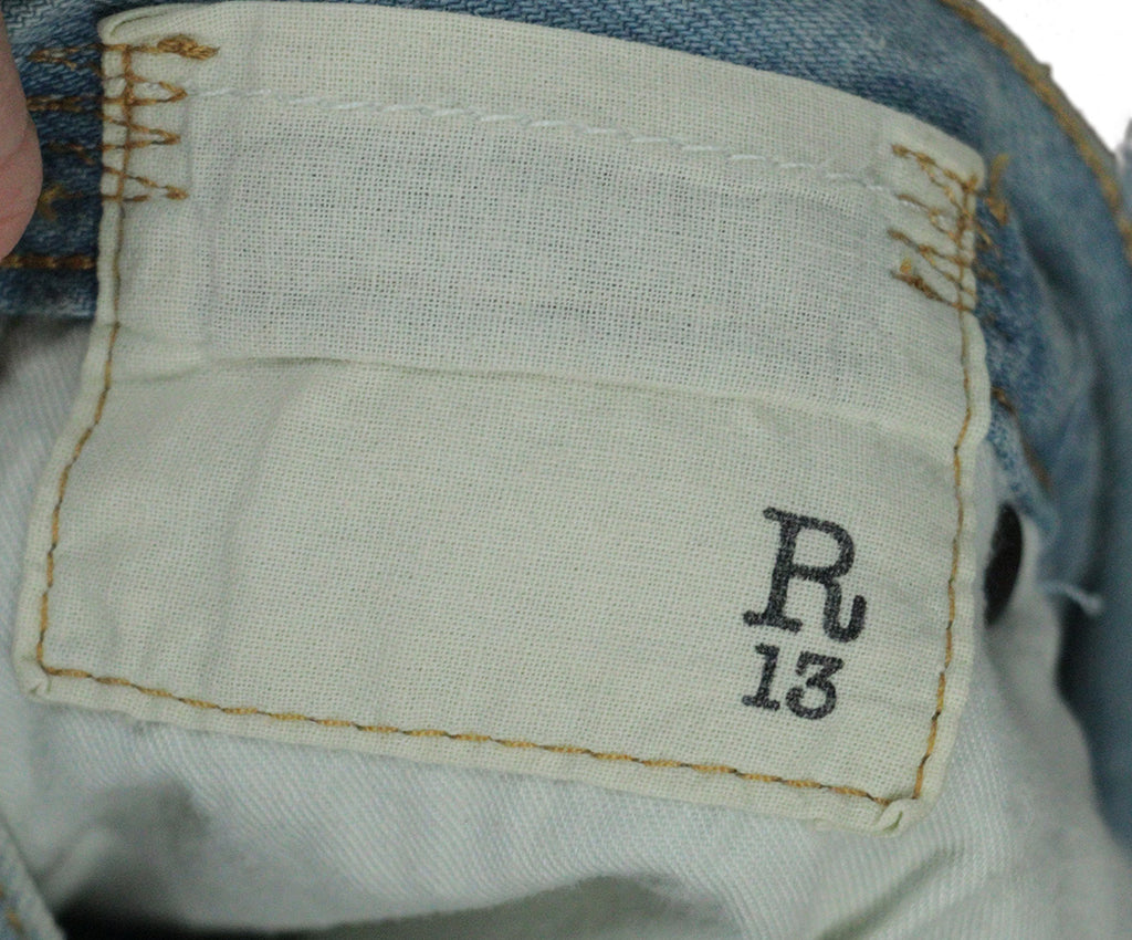 R13 Distressed Light Blue Jeans 2