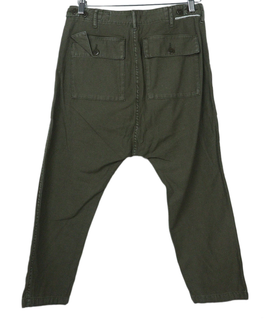 R13 Olive Green Cotton Pants 1