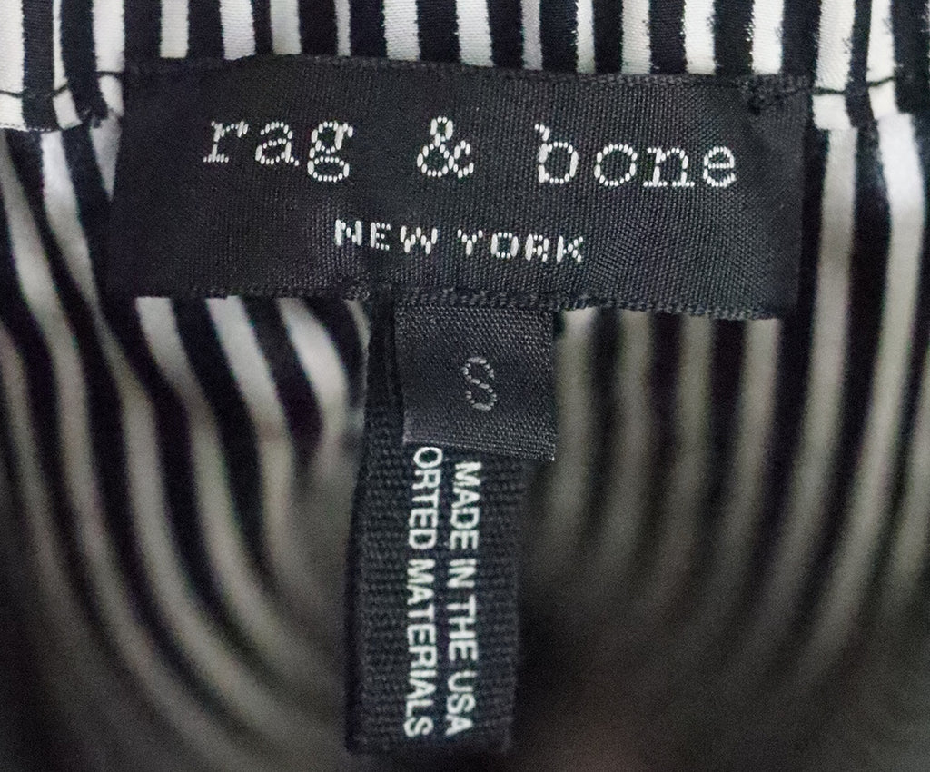 Rag & Bone B&W Striped Silk Blouse 3