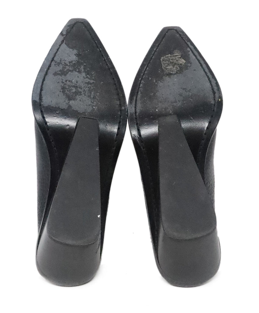 Rag & Bone Black Pressed Leather Mules 4