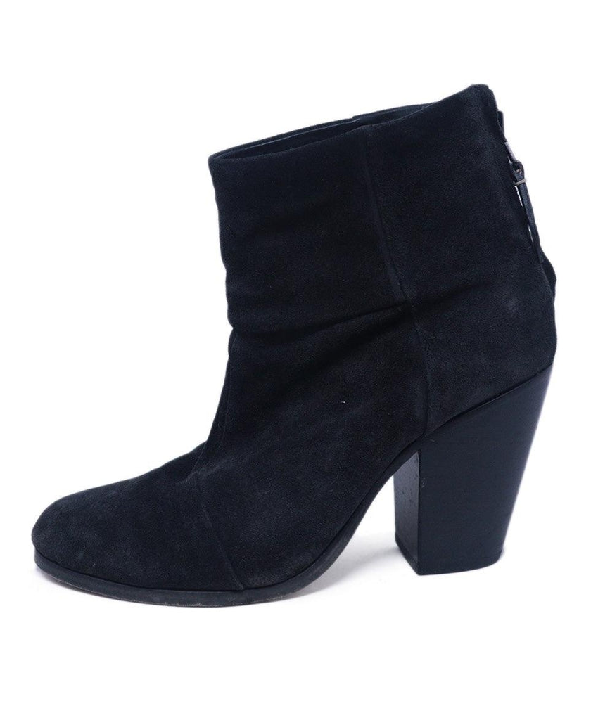 Rag & Bone Black Suede Booties 1