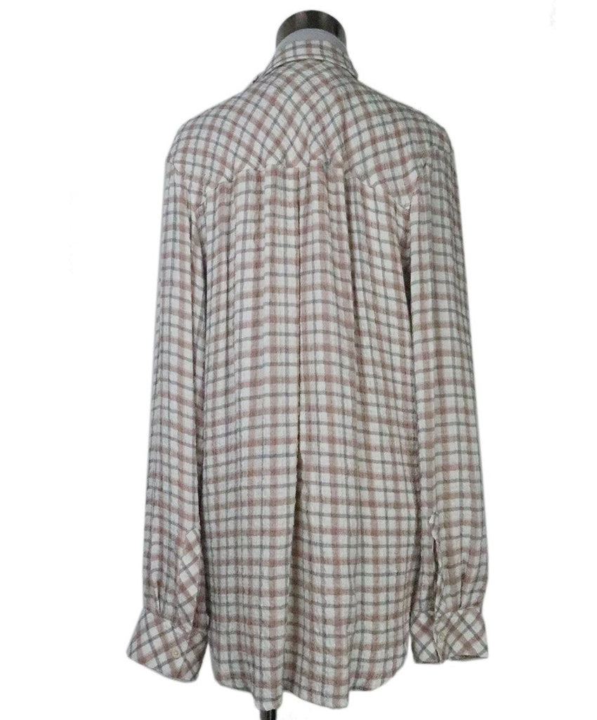 Rails Pink & Grey Plaid Cotton Shirt 2