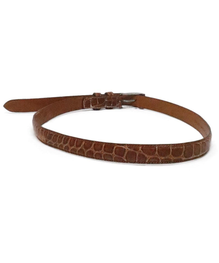 Ralph Lauren Brown Alligator Belt 1