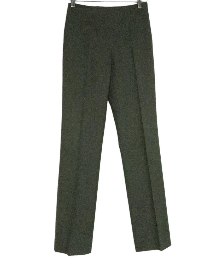 Ralph Lauren Olive Green Wool Pants sz 4 - Michael's Consignment NYC