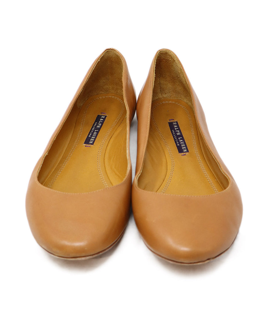 Ralph Lauren Neutral Tan Leather Flats 3