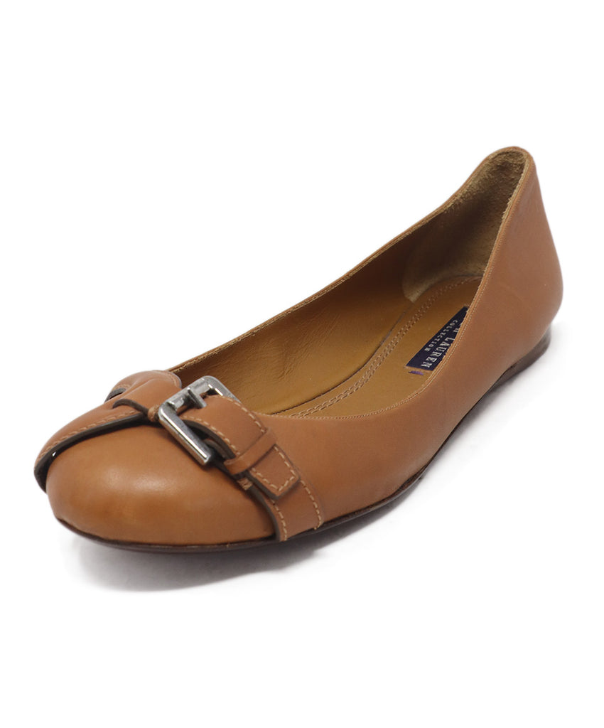 Ralph Lauren Tan Leather Flats 