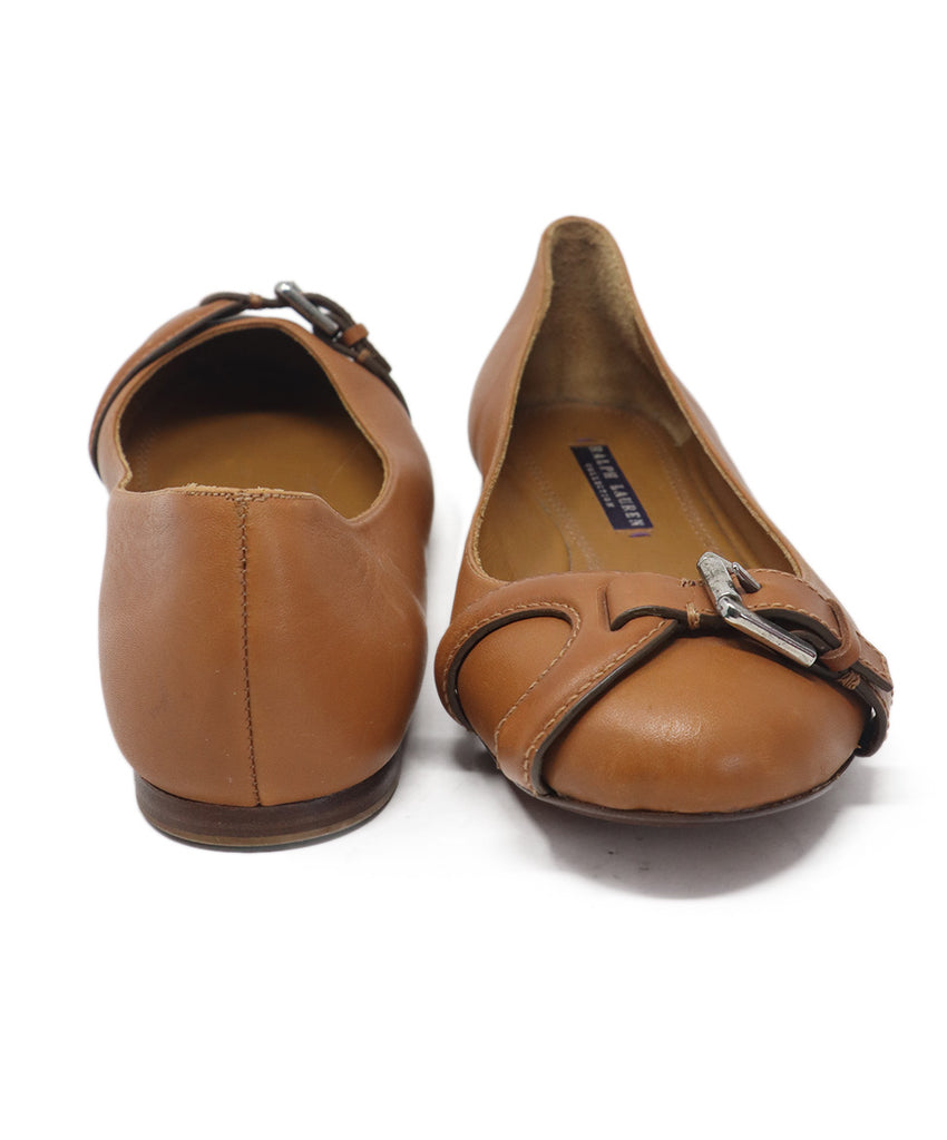 Ralph Lauren Tan Leather Flats 2