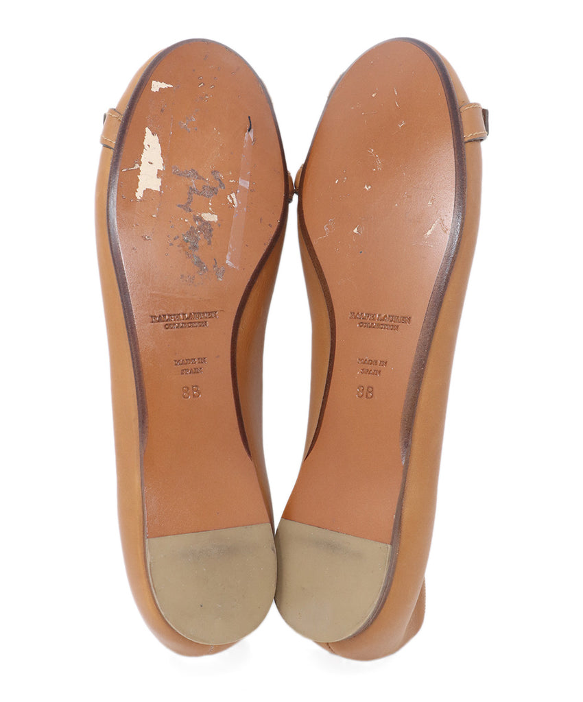 Ralph Lauren Tan Leather Flats 4