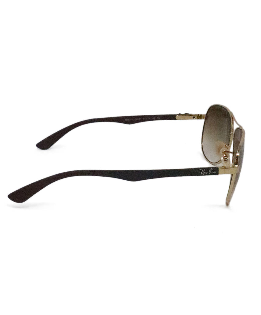 Rayban Gold Metal Sunglasses 2